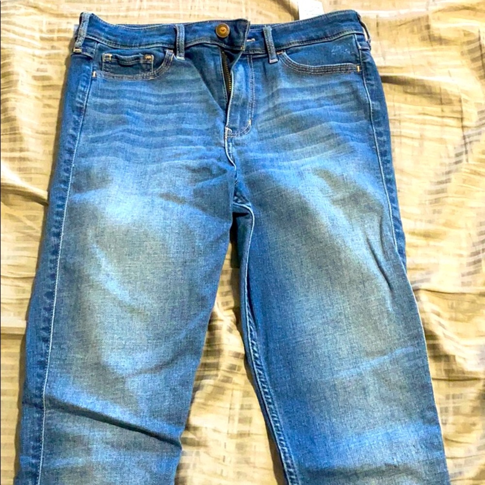 High rise super skinny denim